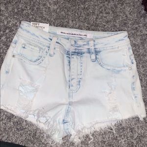 Light wash shorts